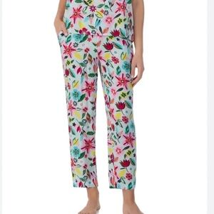 Kate Spade whimsical floral print pajama pants size medium